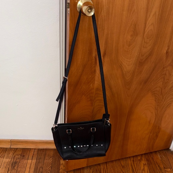 Kate Spade Black Studded Crossbody Bag - Picture 2 of 5